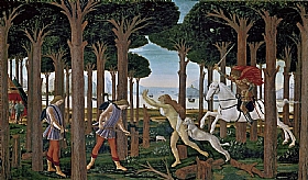 Sandro Botticelli, Rencontre avec la dame - GRANDS PEINTRES / Botticelli